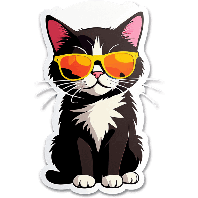 Cat with sunglasses emoji