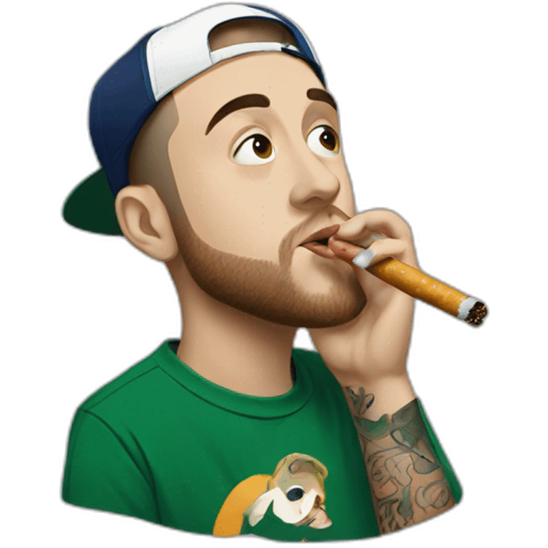 mac miller smoking emoji