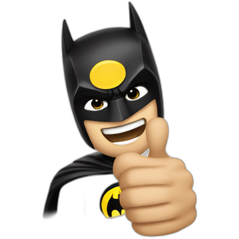 Batman thumbs up emoji