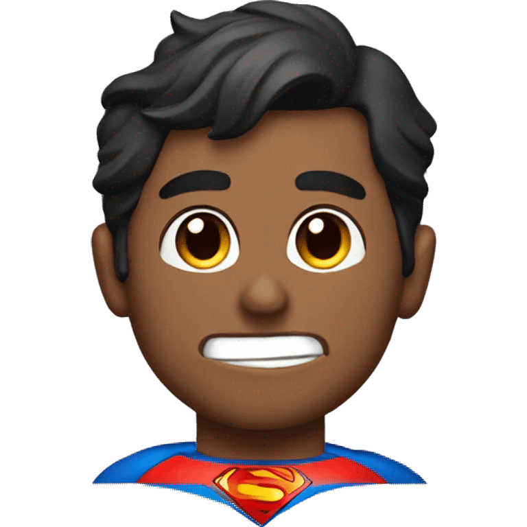 superman with peach emoji emoji