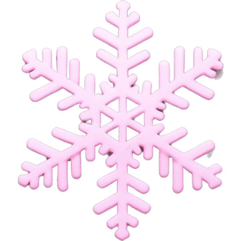 pastel pink snowflake  emoji