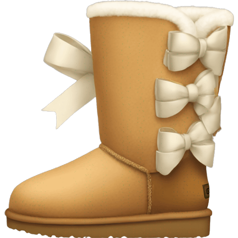 Ugg boots with bow emoji