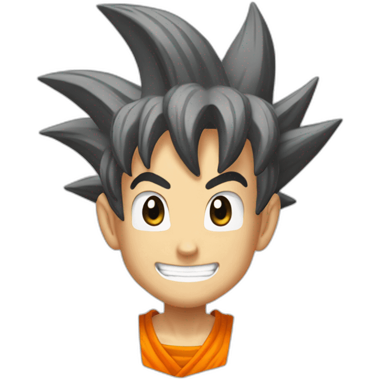 san goku from dragon ball z smilling emoji