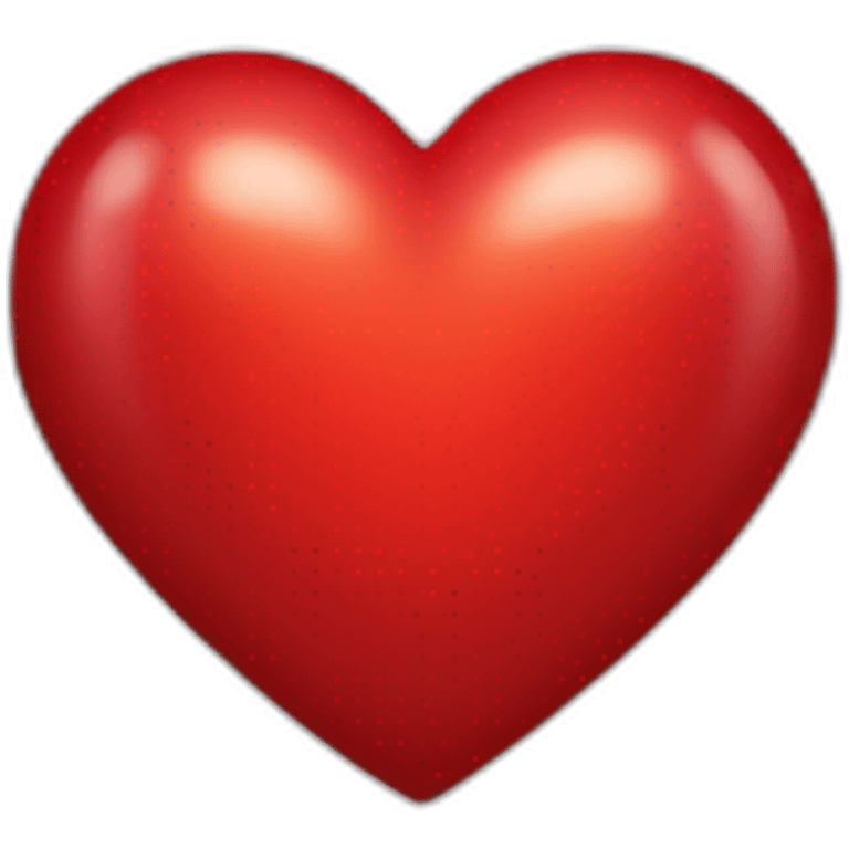 Shining heart red colour emoji