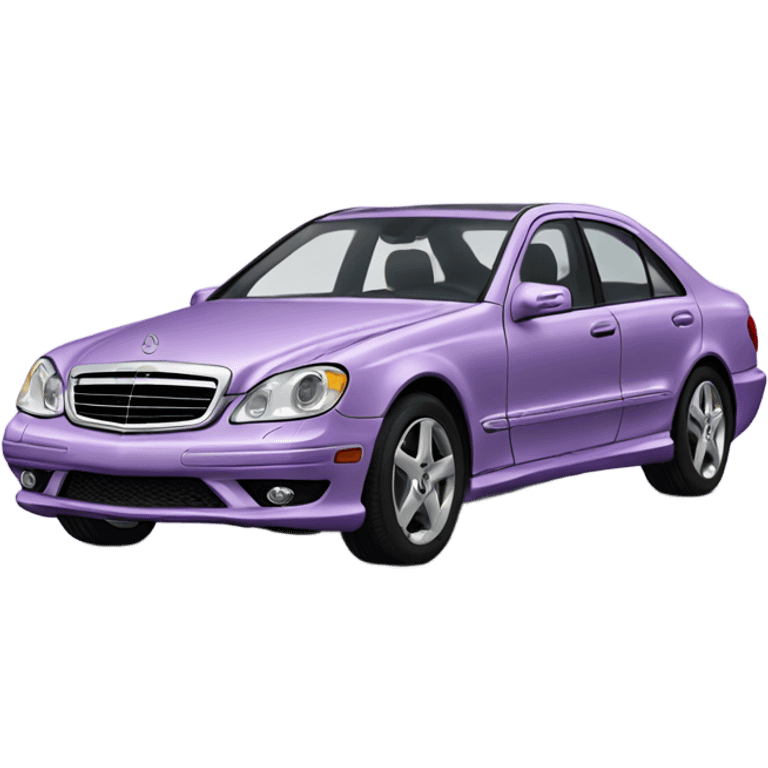 Lilac Mercedes Benz  emoji