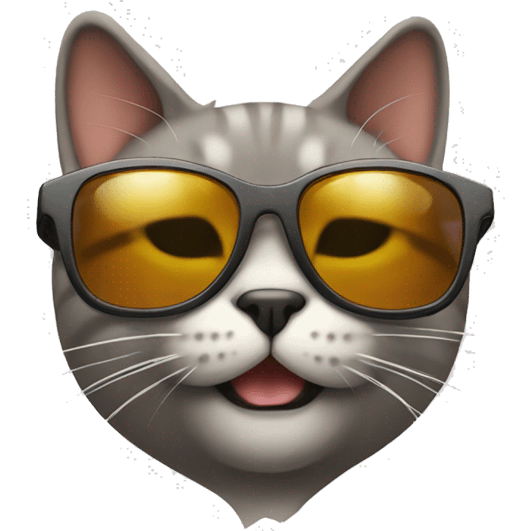 Cat with sunglasses emoji