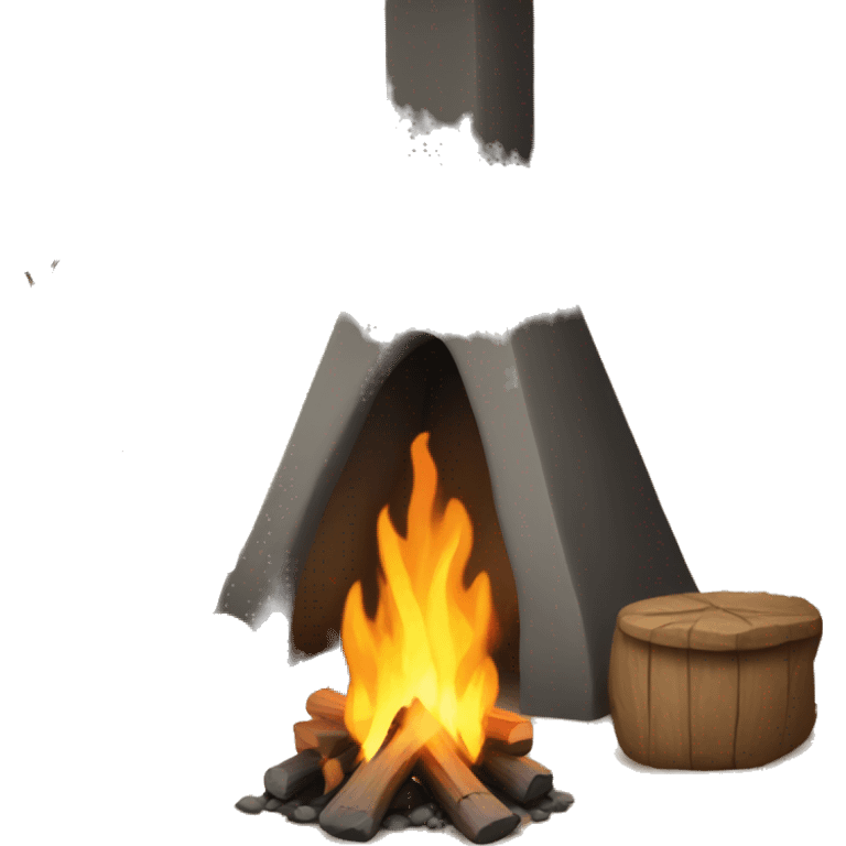 camp fireplace emoji