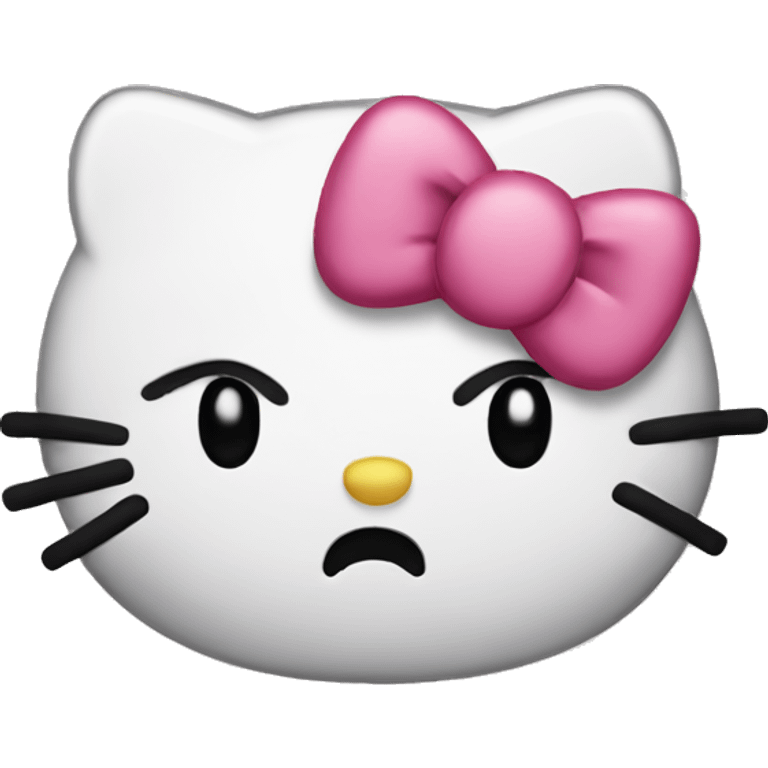 Hello Kitty Sad emoji