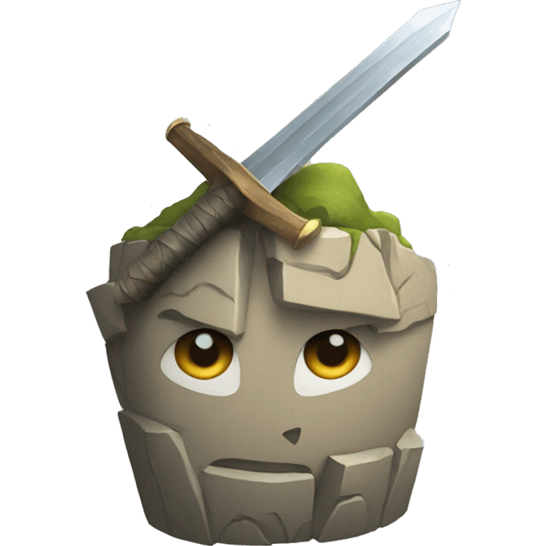 The Sword in the Stone emoji