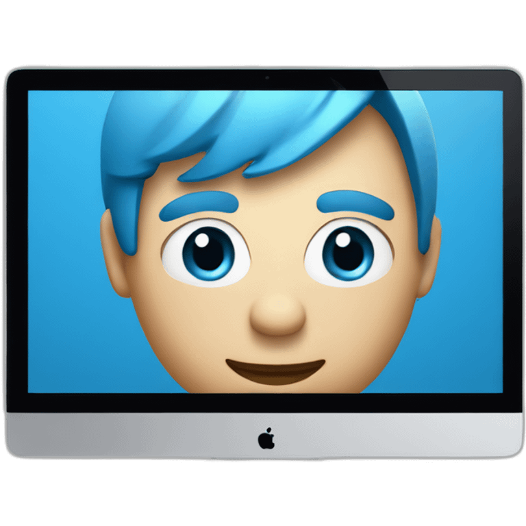 Bondi blue iMac emoji