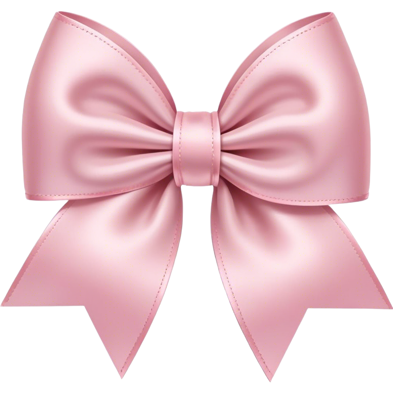 light pink ribbon bow emoji