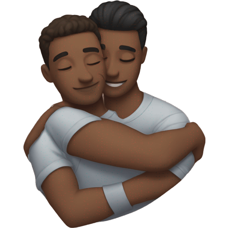 Gay guys cuddling  emoji