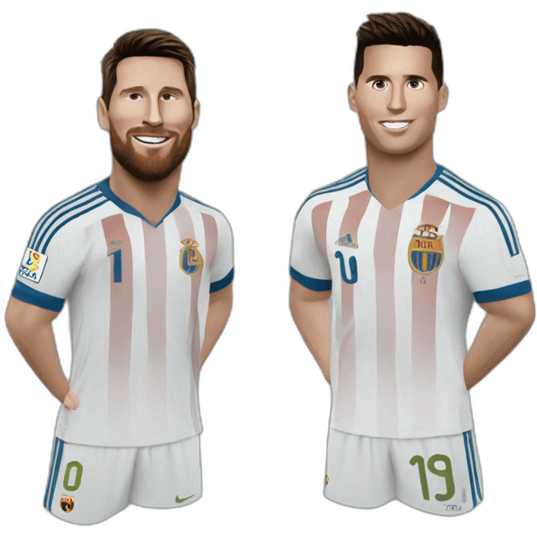 Messi et ronaldo emoji