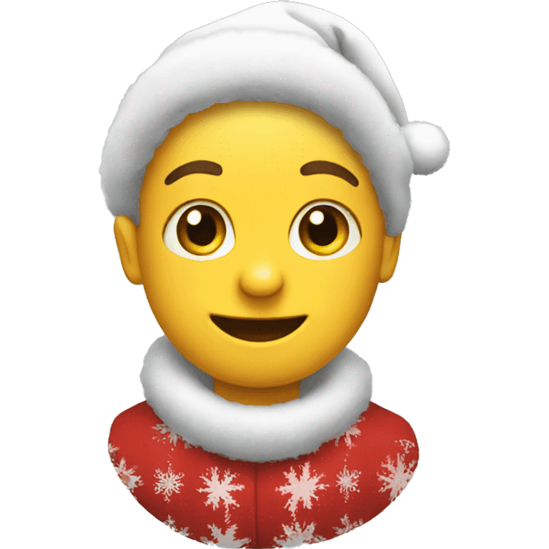 A cute Christmas emoji  emoji