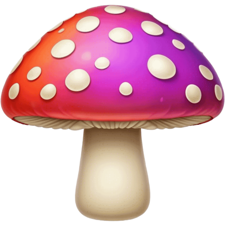 Majestic colorful mushroom emoji