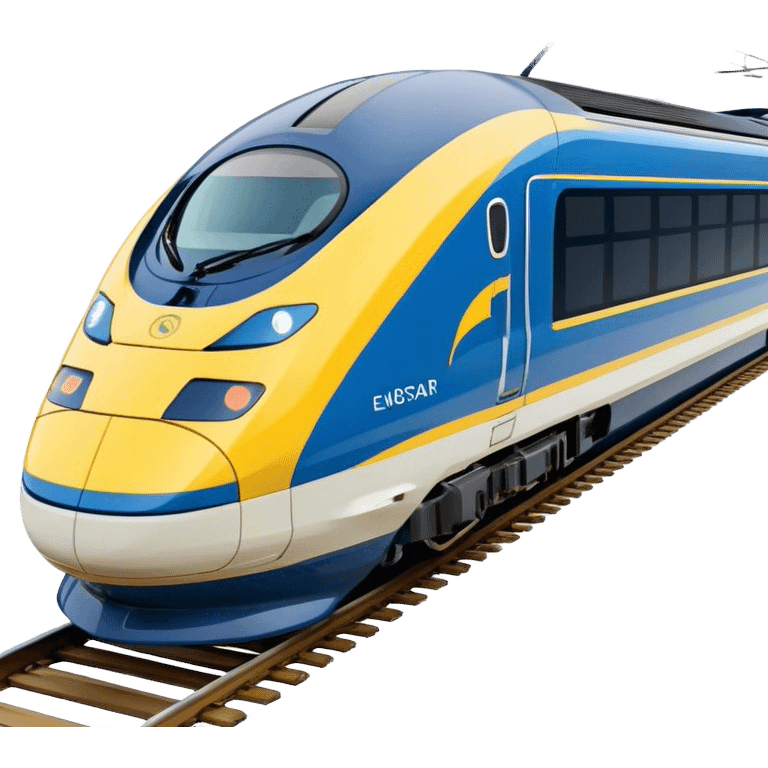 Eurostar - Eurostar International (Model Year: 2020) (Iconic colour: Blue and yellow) emoji