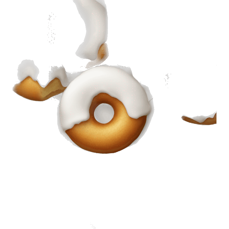 White glue donut  emoji