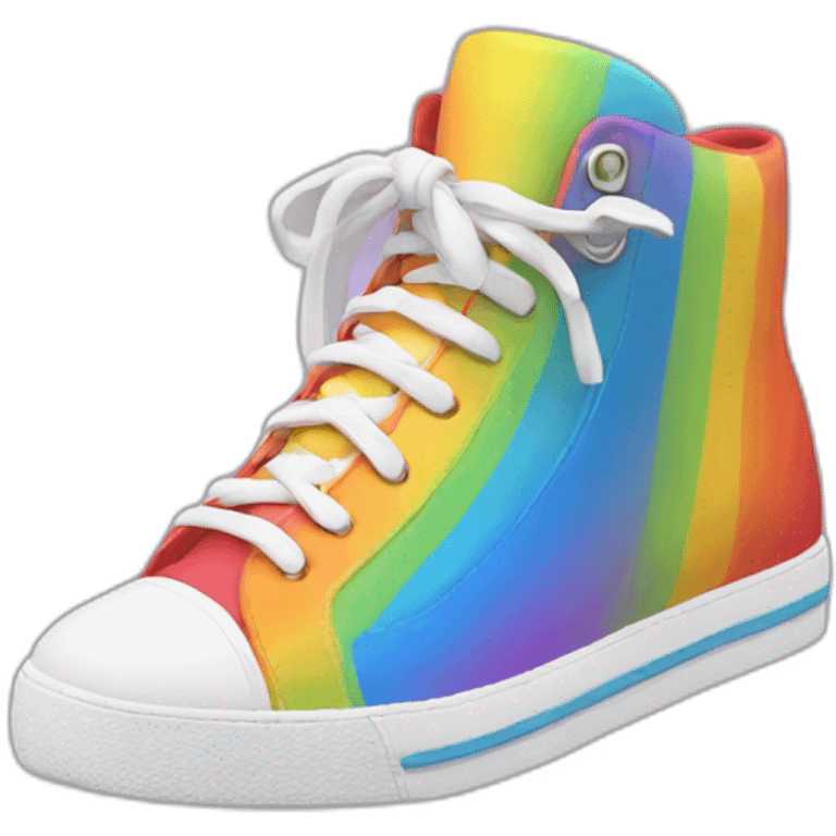 rainbow shoe emoji