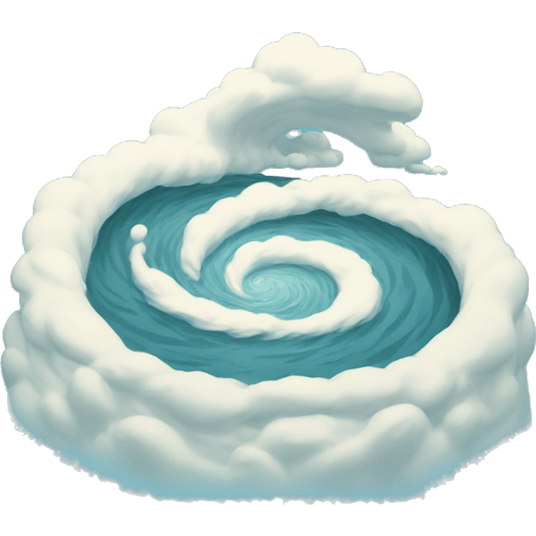 Giant whirlpool rising to the sky emoji