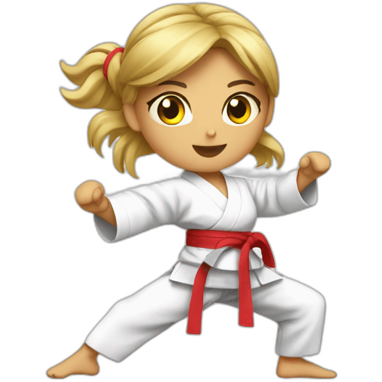 karate girl emoji