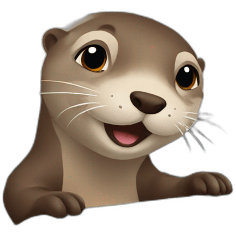 otter in a plane emoji