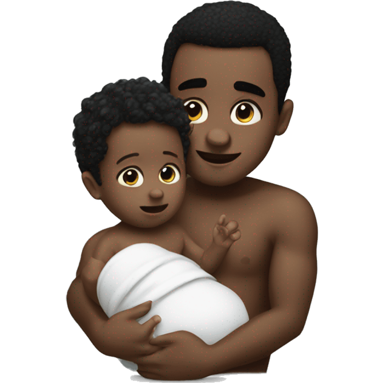 Diddy with baby Oli emoji