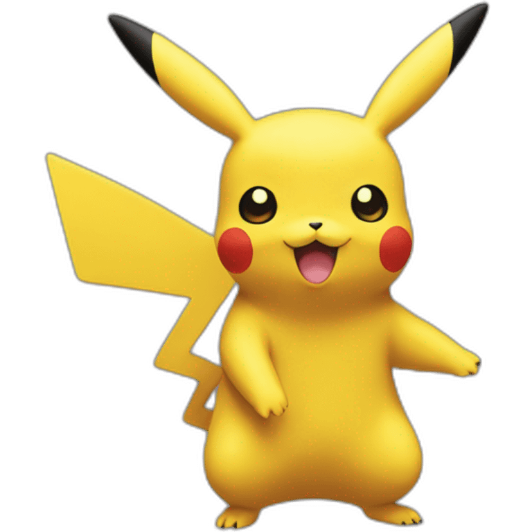 Pikachu in a figma style emoji