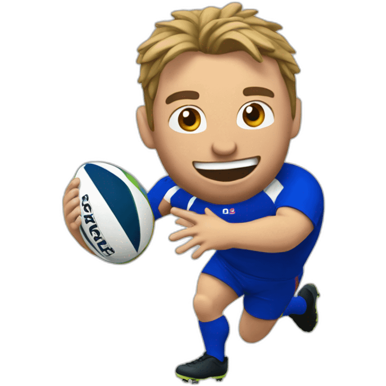 French Rugbyman playing rugby emoji