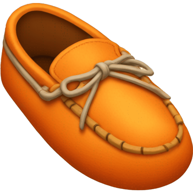 orange moccasin emoji