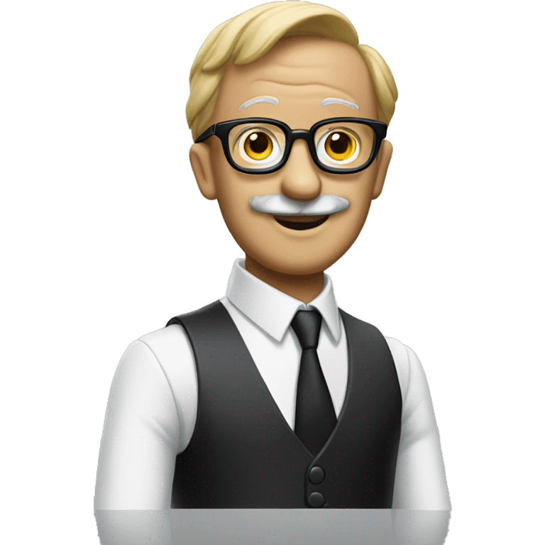 monopoly man  with glasses emoji