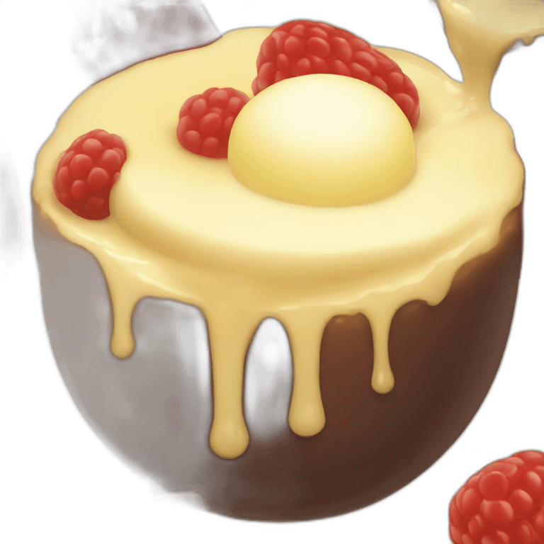 Yummy pudding emoji