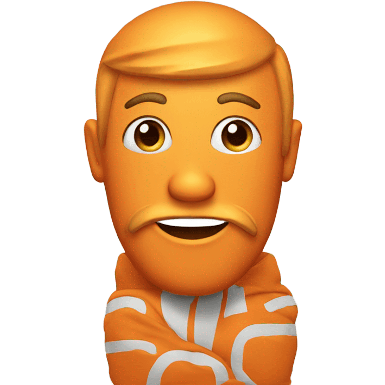 3d orange emoji