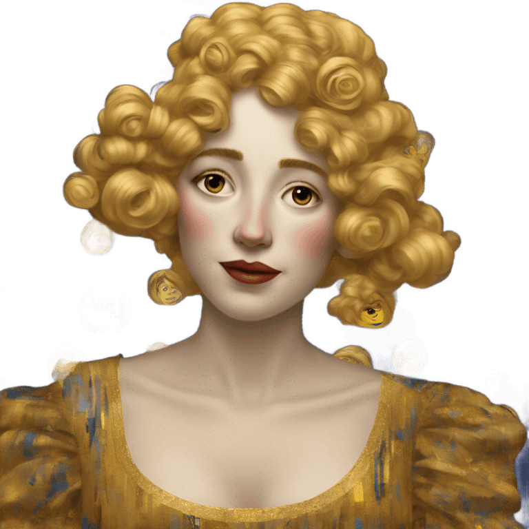 A women in the style of painter Klimt emoji