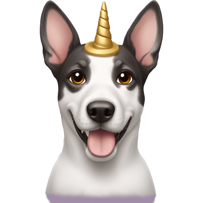 Dog with unicorn horn  emoji