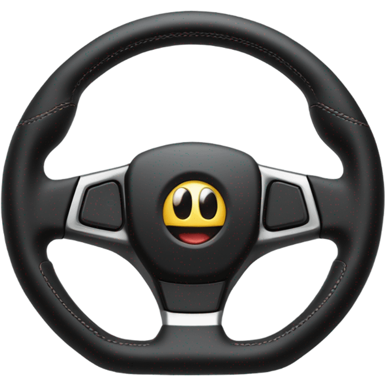 Sporty steering wheel emoji