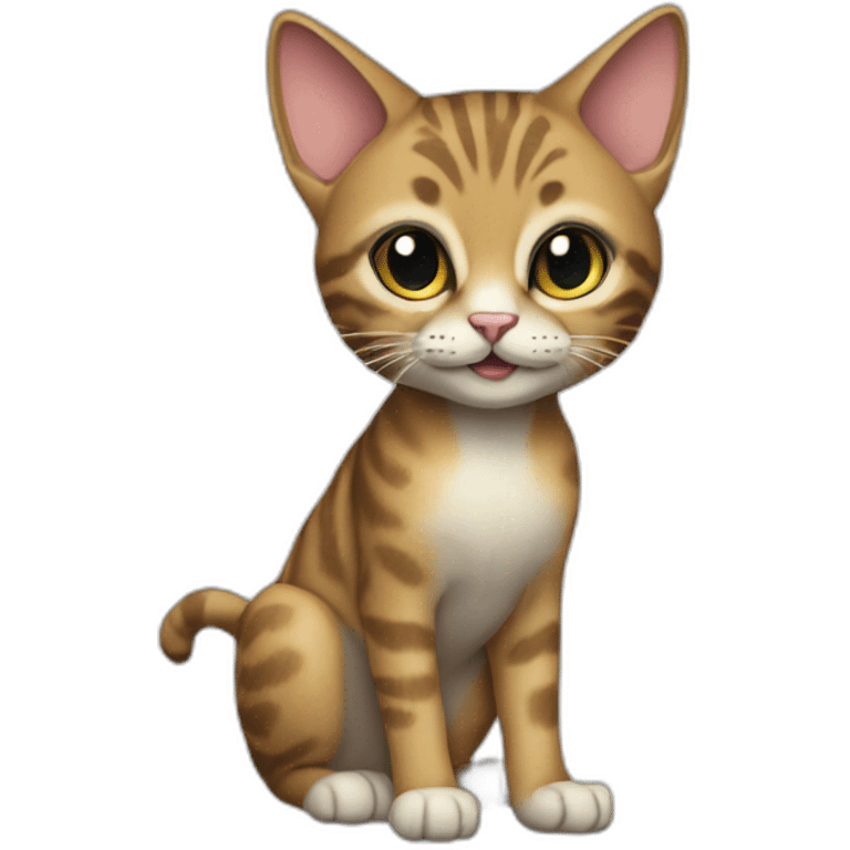 Pixie-Bob Cat Full Body emoji