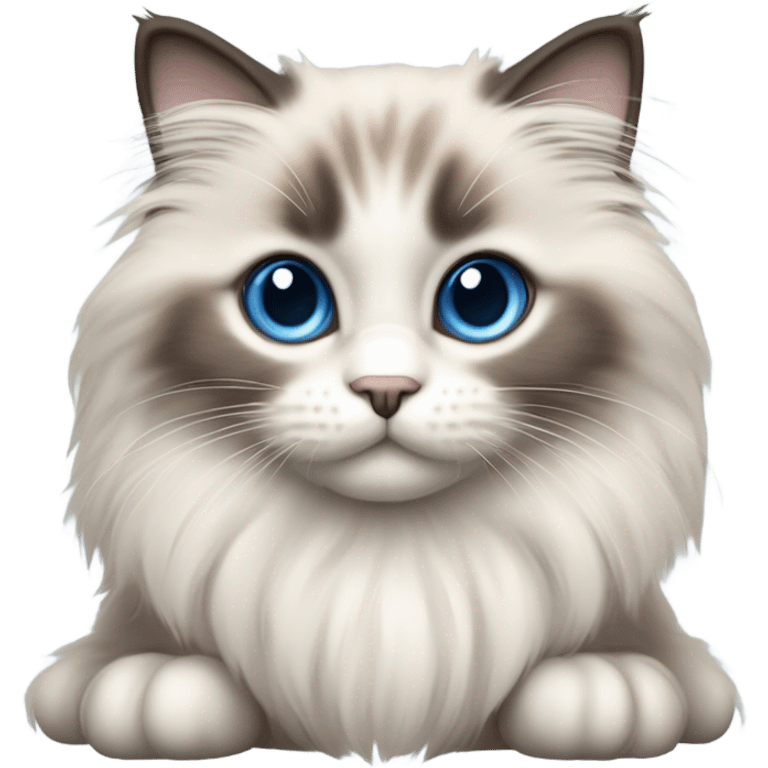 fluffy Ragdoll kitten  emoji