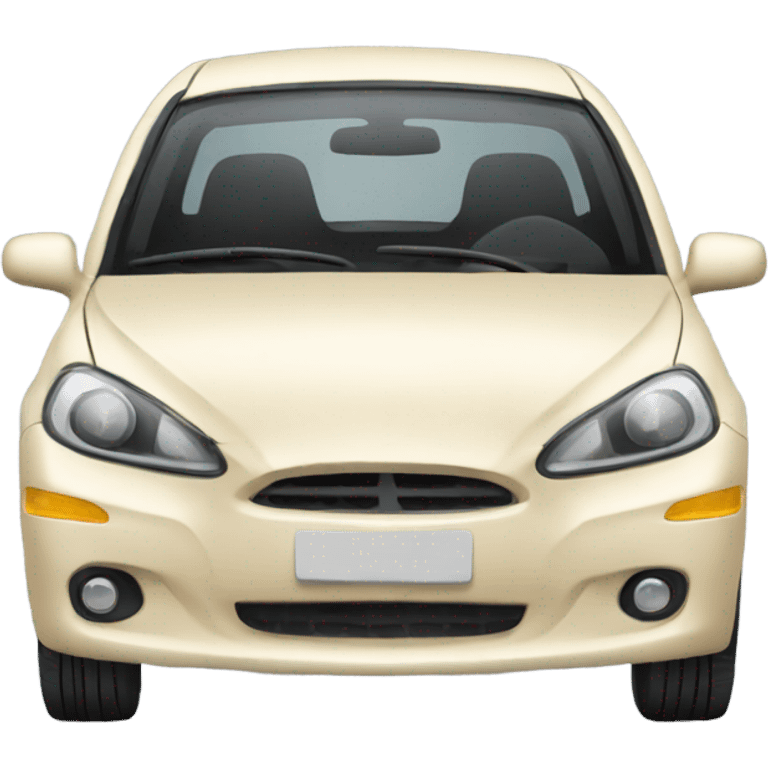 Blonde cartoon voiture emoji