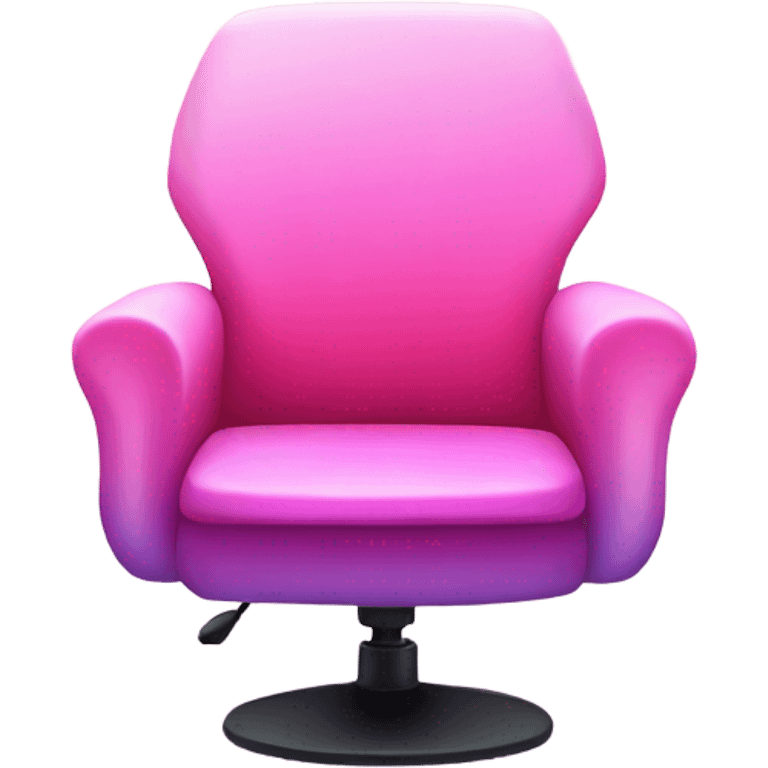 Pink ombre gaming chair with glitter  emoji