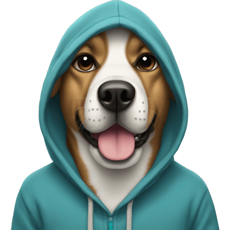 Dog in a hoody emoji