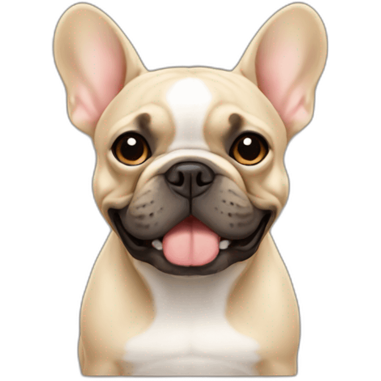 French Bulldog beige emoji