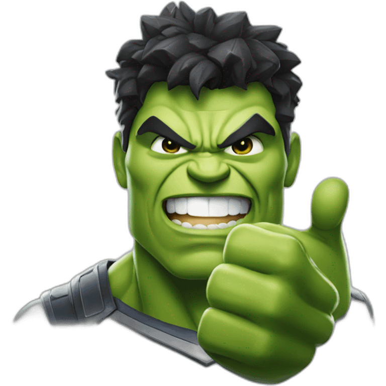 Hulk giving a thumbs up from justice league emoji