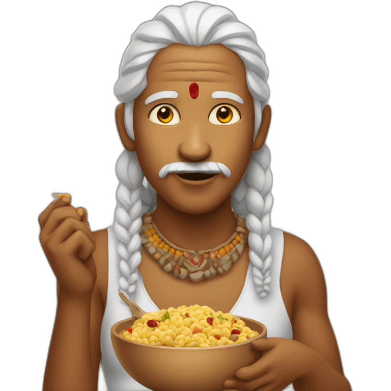 indien qui mange un nem emoji