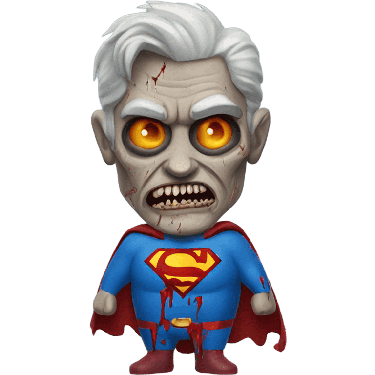 superman as a zombie emoji