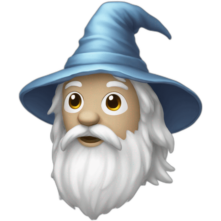 White wizard-bear emoji