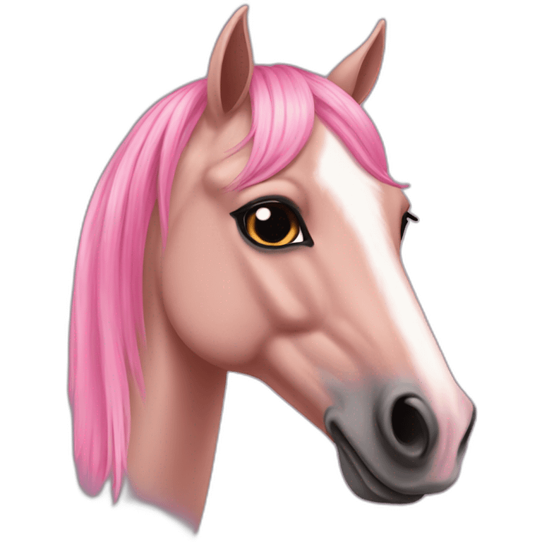 fleabitten arabian horse pink snip on nose emoji