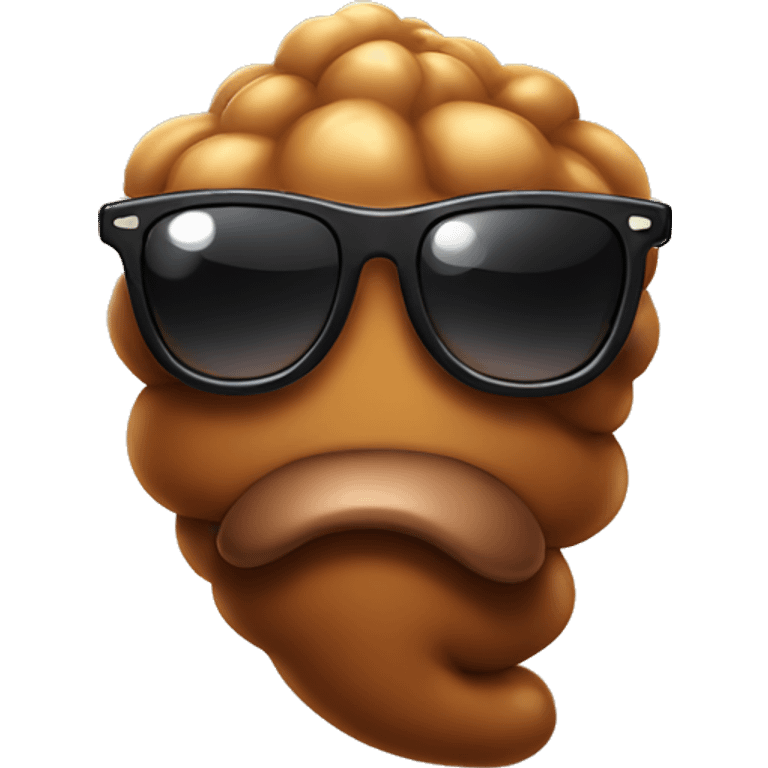 poop wearing sunglasses emoji