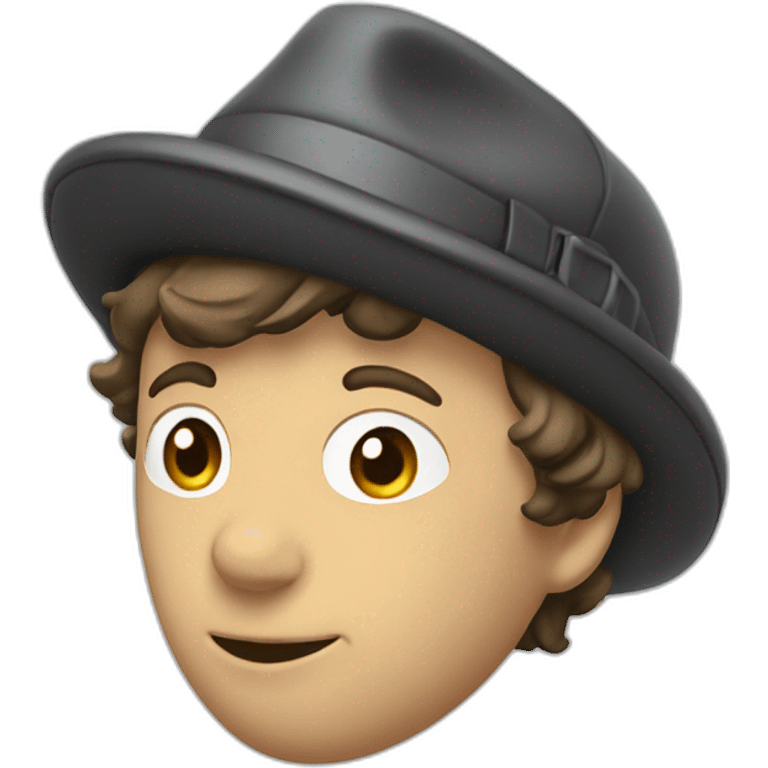 sherlock holmes in a deerstalker hat with a pipe emoji