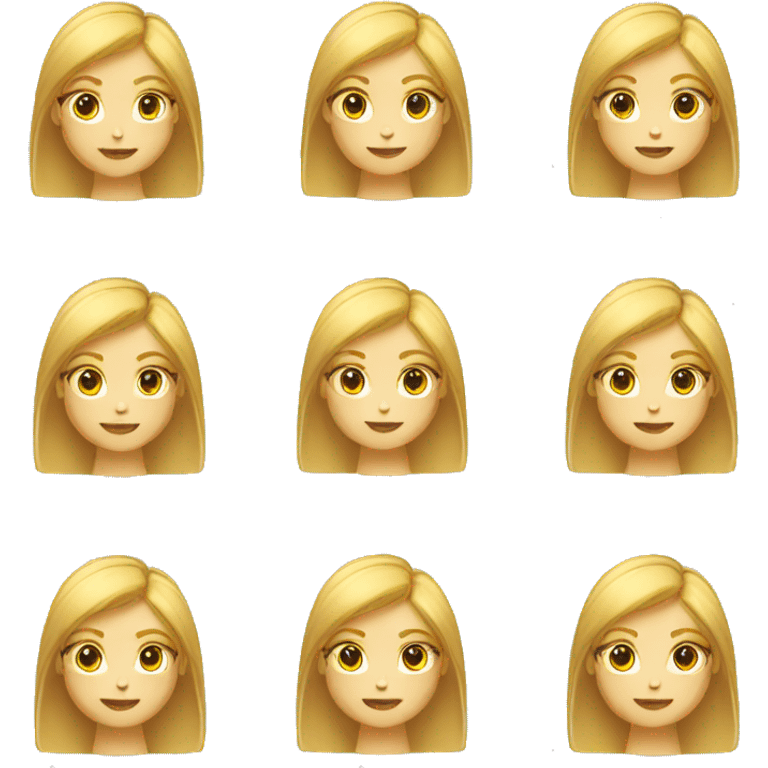 Blond girl ux designer emoji