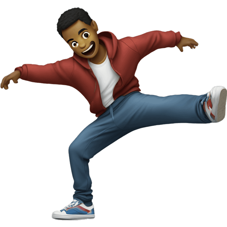 Guy breakdancing  emoji